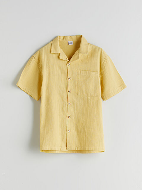 LCW Kids Basic Kısa Kollu Erkek Çocuk Gömlek - S5PI61Z4-FYN