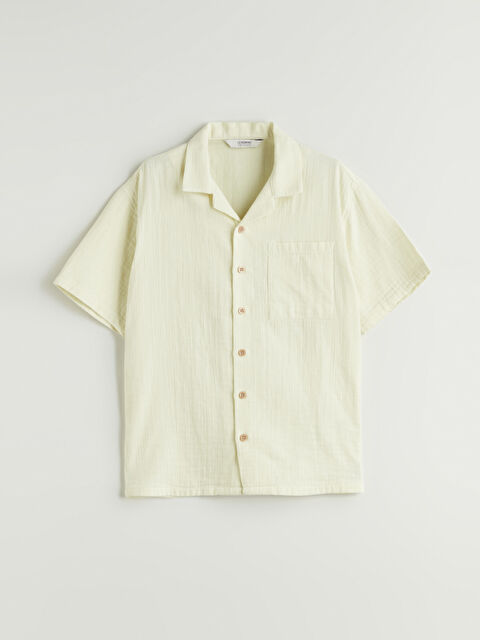 LCW Kids Basic Kısa Kollu Erkek Çocuk Gömlek - S5PI61Z4-FZM