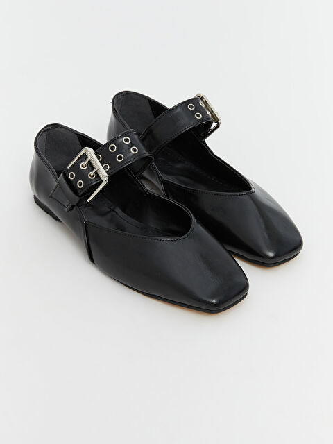 KOOR Deri Görünümlü Kadın Babet - S5PI78Z8-HUC