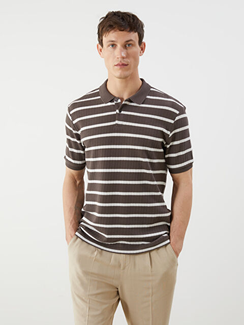 LCW Vision Polo Yaka Çizgili Erkek Tişört - S5PI79Z8-LEX