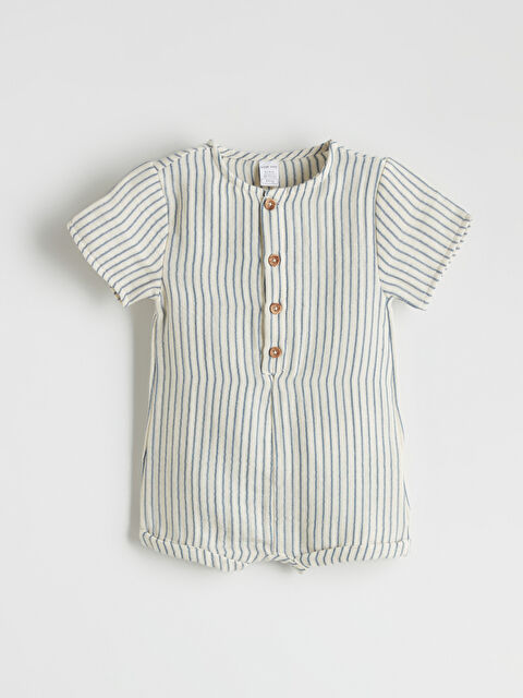 LCW baby Çizgili Pamuklu Erkek Bebek Tulum - S5PI85Z1-LFC