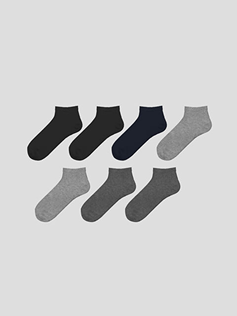 LCW ACCESSORIES Men's Bamboo Booties Socks 7 Pack - S5PJ07Z8-K00