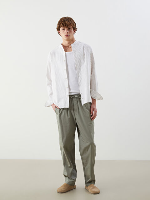 XSIDE Standart Kalıp Poplin Erkek Pantolon - S5PJ09Z8-Z3Q