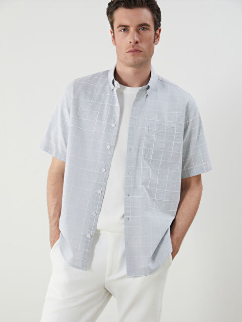 SOUTHBLUE Regular Fit Kısa Kollu %100 Keten Erkek Gömlek - S5PJ34Z8-PX2