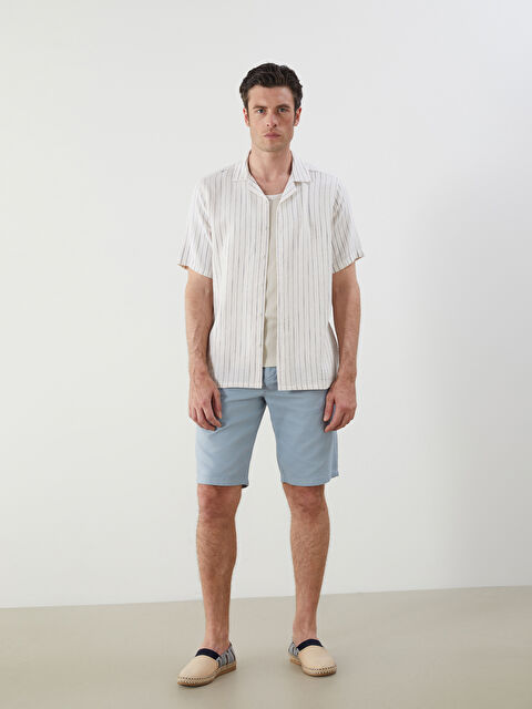 SOUTHBLUE Regular Fit Kısa Kollu Çizgili Erkek Gömlek - S5PJ55Z8-LGS