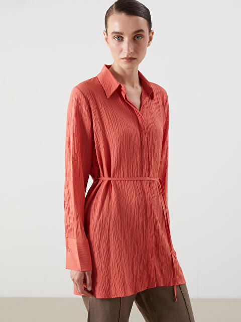 LCWAIKIKI Classic Dokulu Kadın Gömlek Tunik - S5PJ63Z8-GYX