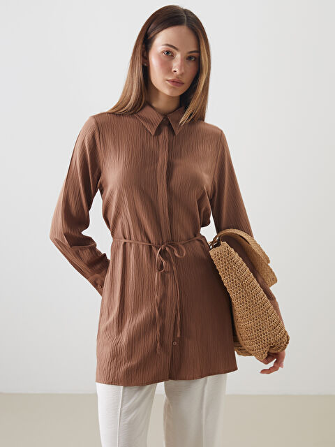 LCWAIKIKI Classic Dokulu Kadın Gömlek Tunik - S5PJ63Z8-H2N