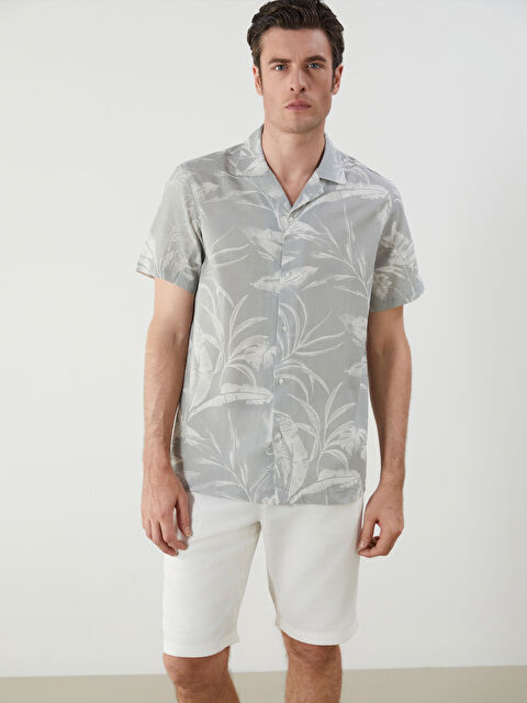 SOUTHBLUE Regular Fit Kısa Kollu Desenli Erkek Gömlek - S5PJ66Z8-LRF