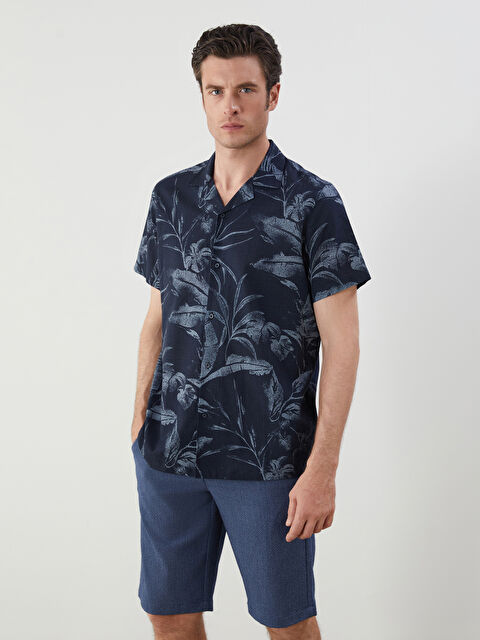 SOUTHBLUE Regular Fit Kısa Kollu Desenli Erkek Gömlek - S5PJ66Z8-LSJ