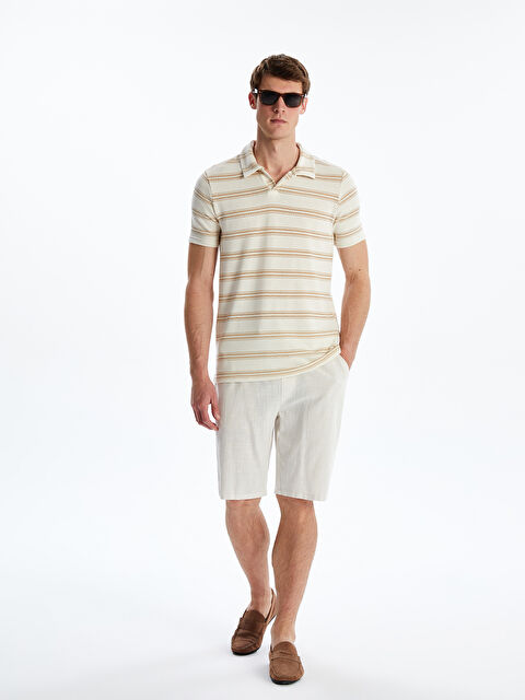 LCW Vision Standart Kalıp %100 Keten Erkek Şort - S5PK08Z8-R9J