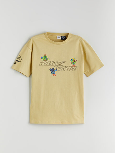 LCW Kids Bisiklet Yaka Brawl Stars Baskılı Erkek Çocuk Tişört - S5PK20Z4-FMD