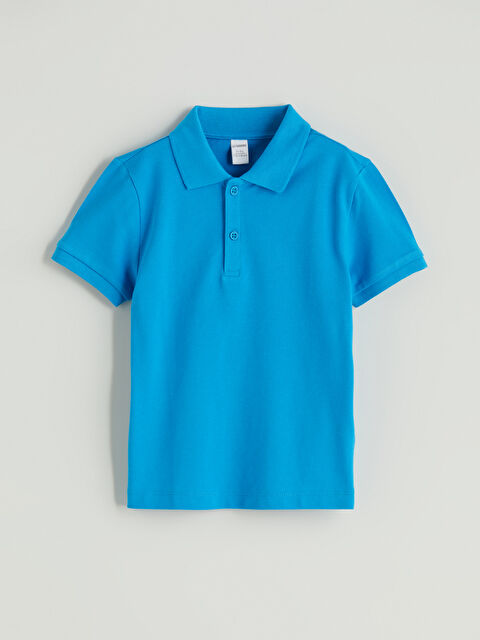 LCW Kids Polo Yaka Basic Erkek Çocuk Tişört - S5PL36Z1-GWV
