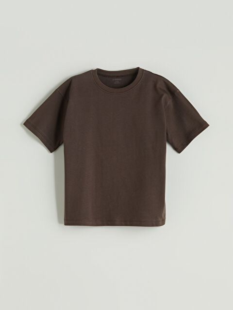 LCW Kids Bisiklet Yaka Basic Erkek Çocuk Tişört - S5PL37Z1-Z7U