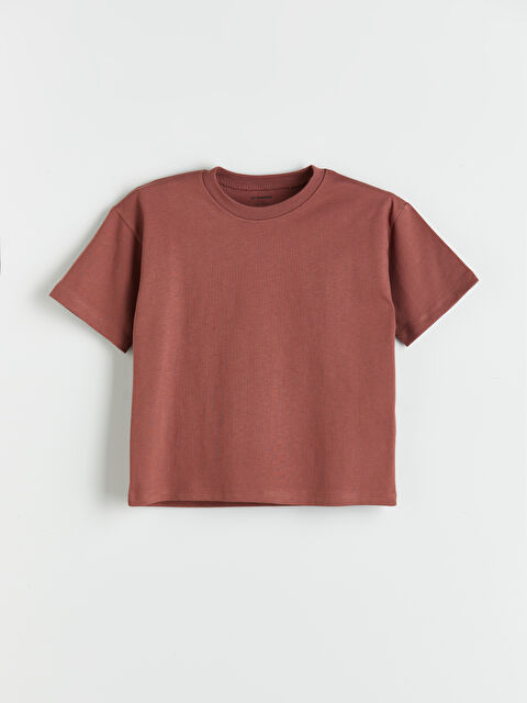 LCW Kids Bisiklet Yaka Basic Erkek Çocuk Tişört - S5PL37Z1-ZCS