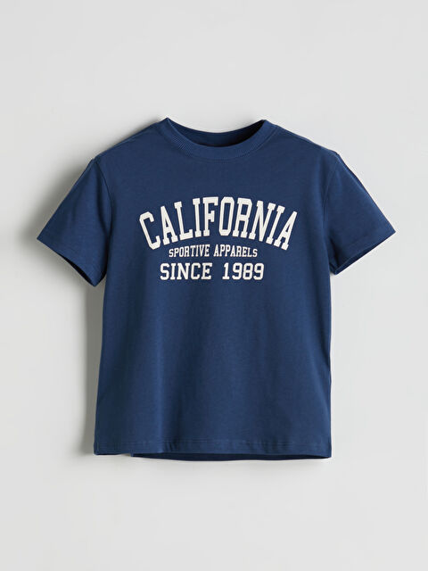 LCW Kids Bisiklet Yaka Baskılı Erkek Çocuk Tişört - S5PL40Z1-HSD