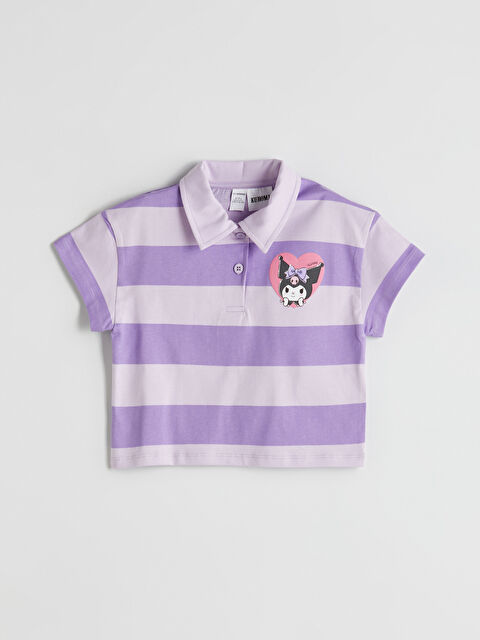LCW Kids Polo Yaka Kuromi Baskılı Kız Çocuk Tişört - S5PM15Z1-LJB