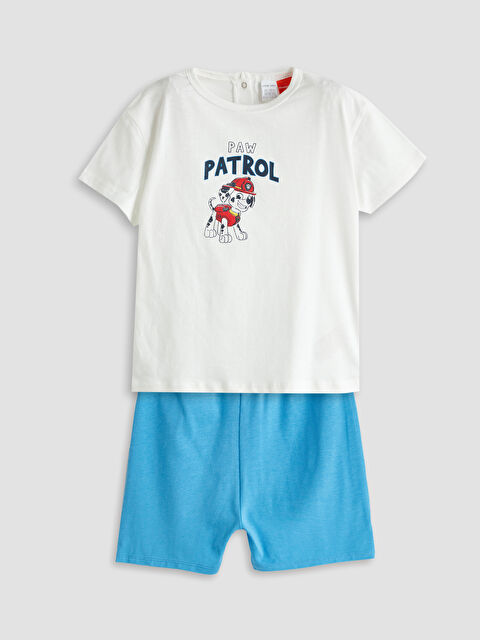 LCW baby Paw Patrol Baskılı Erkek Bebek Tişört ve Şort 2'li - S5PM58Z1-R9J