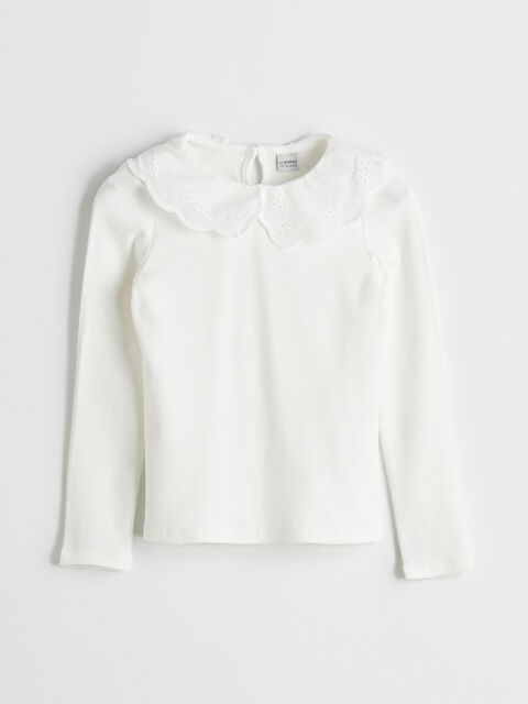 LCW Kids Bebe Yaka Kız Çocuk Tişört - S5PM83Z4-R9J