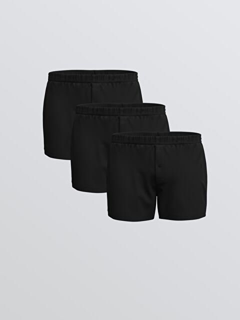 LC WAIKIKI Rahat Kalıp Pamuklu Esnek Erkek Boxer 3'lü - S5PM96Z8-CVL