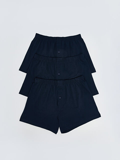 LC WAIKIKI Rahat Kalıp Pamuklu Esnek Erkek Boxer 3'lü - S5PM96Z8-DWP