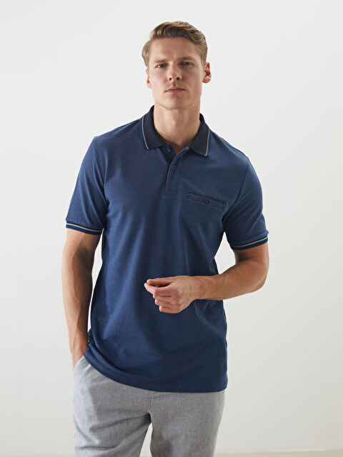 LCWAIKIKI Classic Polo Yaka Merserize Görünümlü Erkek Tişört - S5PN06Z8-MLC