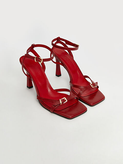 KOOR Bilekten Bağlamalı Kadın Topuklu Ayakkabı - S5PN13Z8-CRT