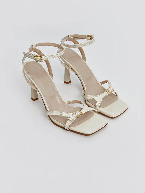 KOOR Bilekten Bağlamalı Kadın Topuklu Ayakkabı - S5PN13Z8-EYM