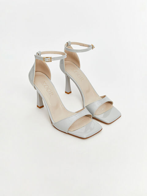 KOOR Tek Bantlı Bilekten Bağlamalı Kadın Topuklu Ayakkabı - S5PN15Z8-CWL