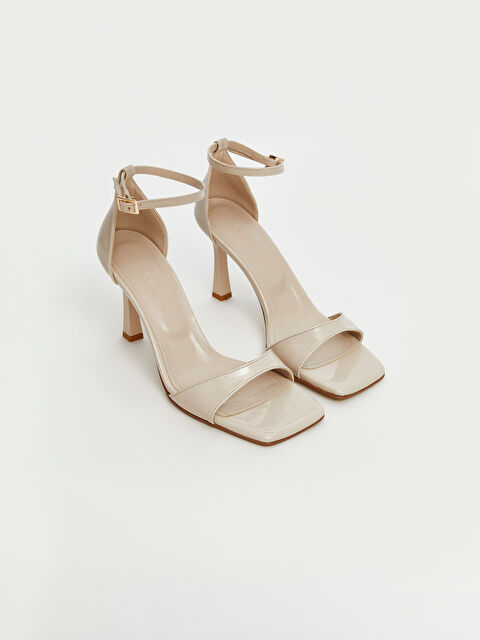 KOOR Tek Bantlı Bilekten Bağlamalı Kadın Topuklu Ayakkabı - S5PN15Z8-EYM