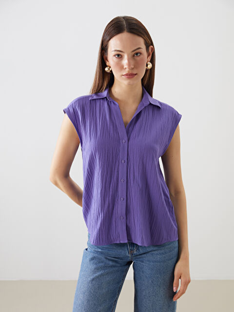 LCWAIKIKI Classic Dokulu Kadın Gömlek - S5PO59Z8-CVT