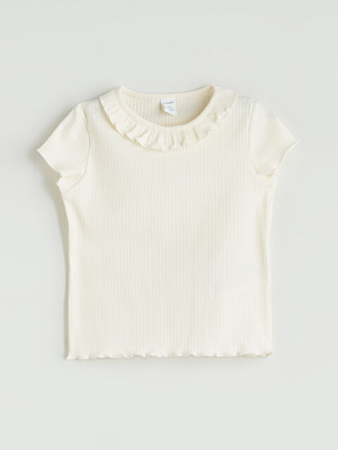 LCW Kids Bisiklet Yaka Basic Kız Çocuk Tişört - S5PO66Z1-FES