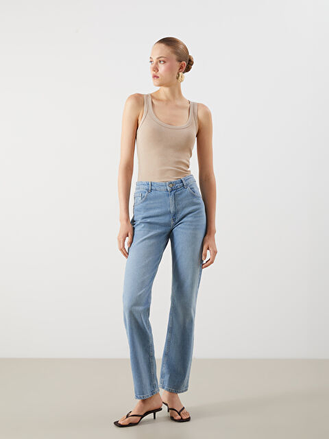 LCW Jeans Straight Fit Kadın Jean Pantolon - S5PP59Z8-507