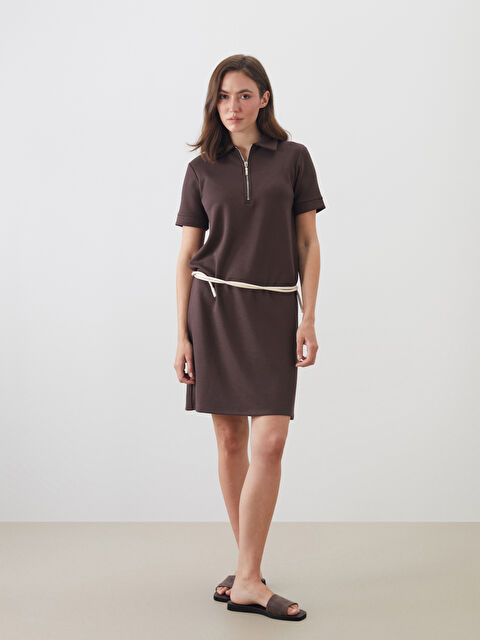 LCWAIKIKI Classic Polo Yaka Mini Elbise - S5PQ41Z8-D2N