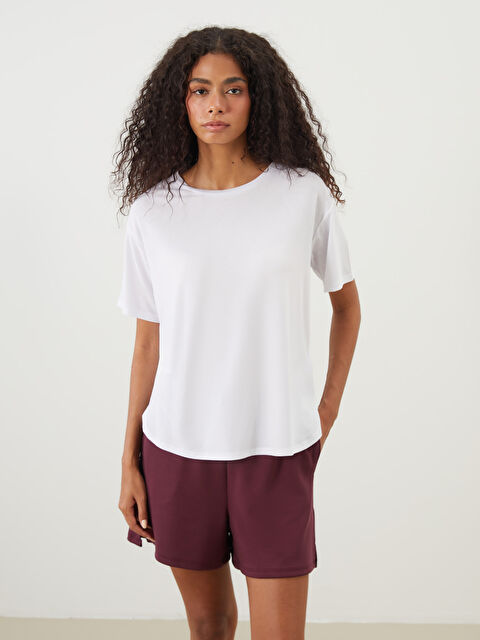 XSIDE ACTIVE Bisiklet Yaka Kadın Spor Tişört - S5PQ43Z8-Q6K