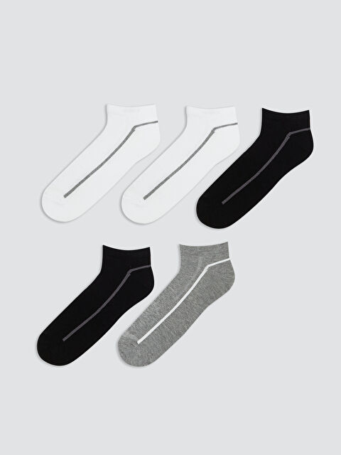 LCW ACCESSORIES Çizgili Erkek Patik Çorap 5'li