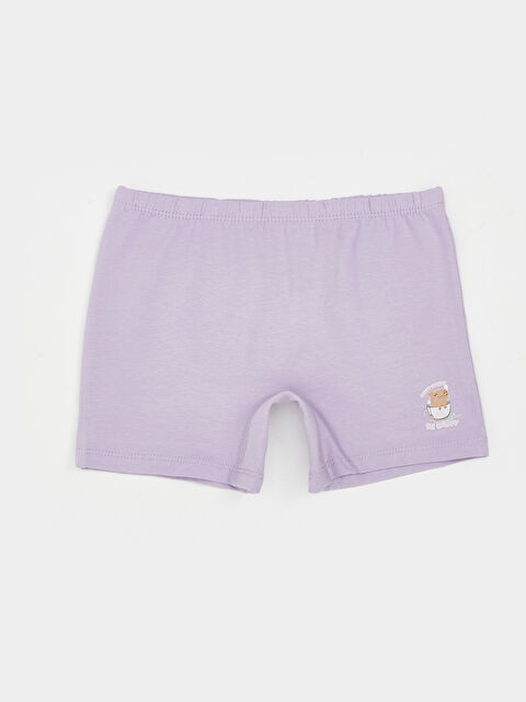 LCW Kids Beli Lastikli Baskılı Kız Çocuk Boxer - S5PR44Z1-G2N