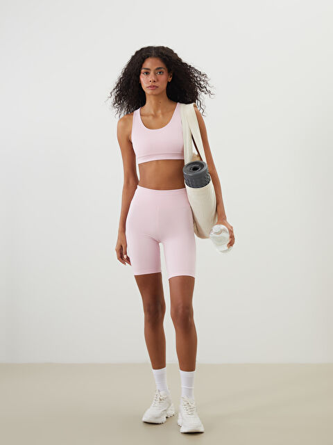 XSIDE ACTIVE Beli Lastikli Kadın Spor Şort Tayt - S5PR63Z8-CUK