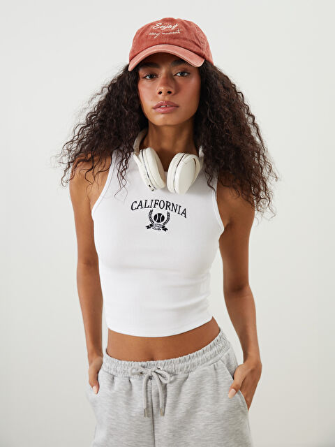 XSIDE ACTIVE Bisiklet Yaka California Nakışlı Kadın Spor Atlet - S5PR64Z8-Q6K