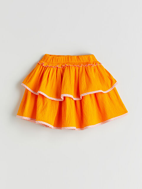 LCW Kids Beli Lastikli Fırfırlı Kız Çocuk Etek - S5PR88Z1-JWC