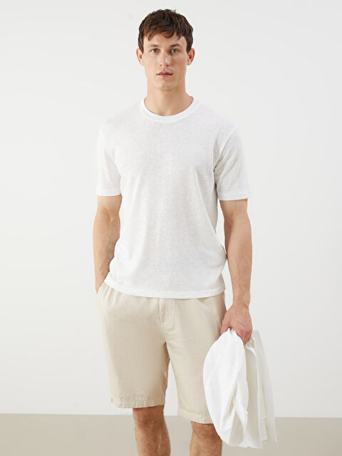 LCW Vision Bisiklet Yaka Penye Erkek Tişört - S5PS21Z8-R9J