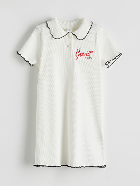 LCW Kids Polo Yaka Kız Çocuk Kaşkorse Elbise - S5PS32Z1-FES