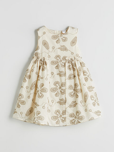 LCW Kids Bisiklet Yaka Çiçekli Kız Çocuk Elbise - S5PS34Z1-R9J