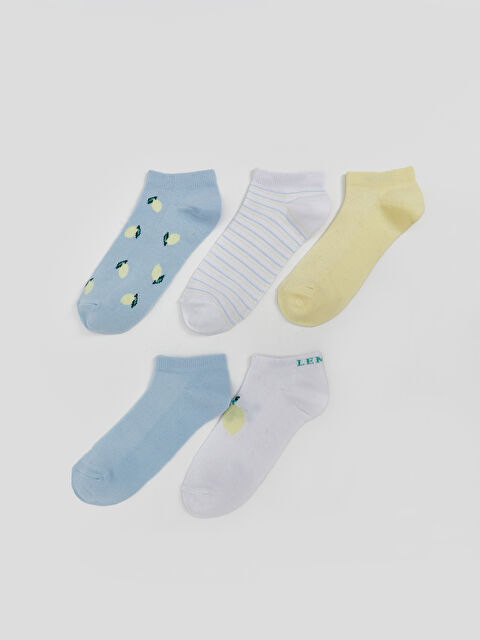 LCW DREAM Baskılı Kadın Patik Çorap 5'li - S5PS70Z8-FDU