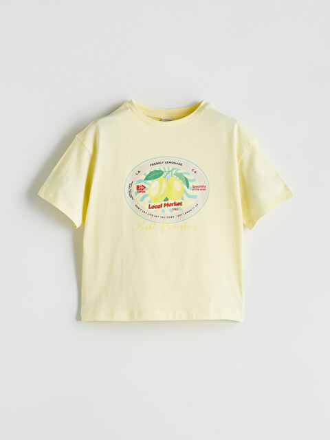 LCW Kids Bisiklet Yaka Kız Çocuk Tişört - S5PT80Z4-TDB