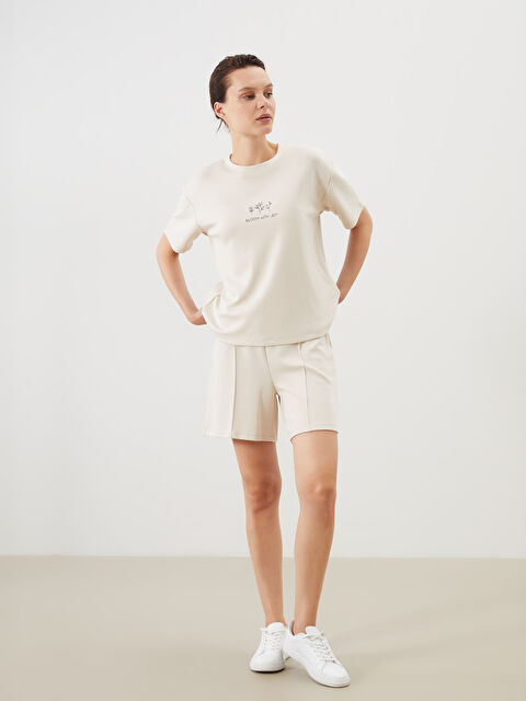 LCW Comfort Beli Lastikli Kadın Şort - S5PU47Z8-DEC