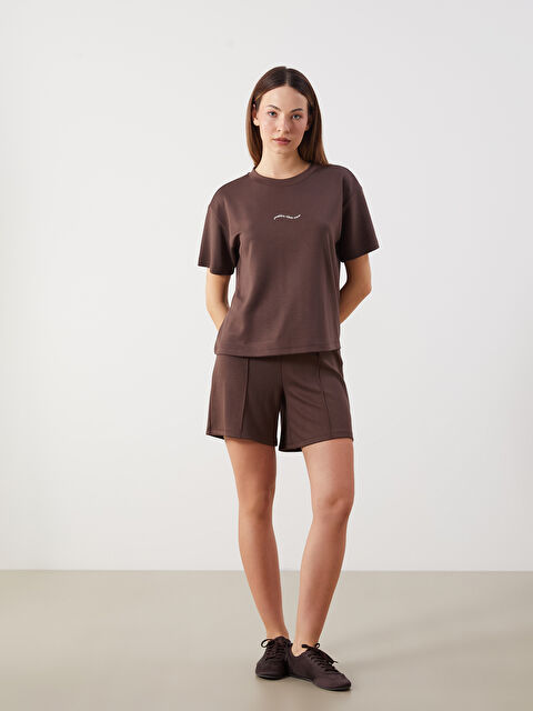 LCW Comfort Beli Lastikli Kadın Şort - S5PU47Z8-DJ7