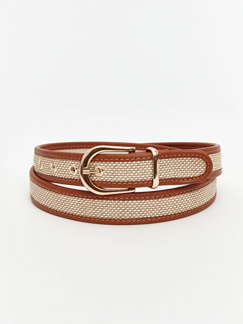 LCW ACCESSORIES Örgü Detaylı Kadın Kemer - S5PU78Z8-CR8