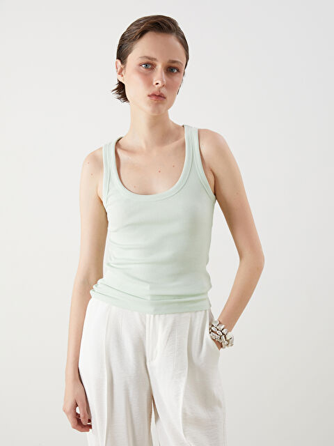 LCW Vision U Yaka Kadın Atlet - S5PU79Z8-FVR