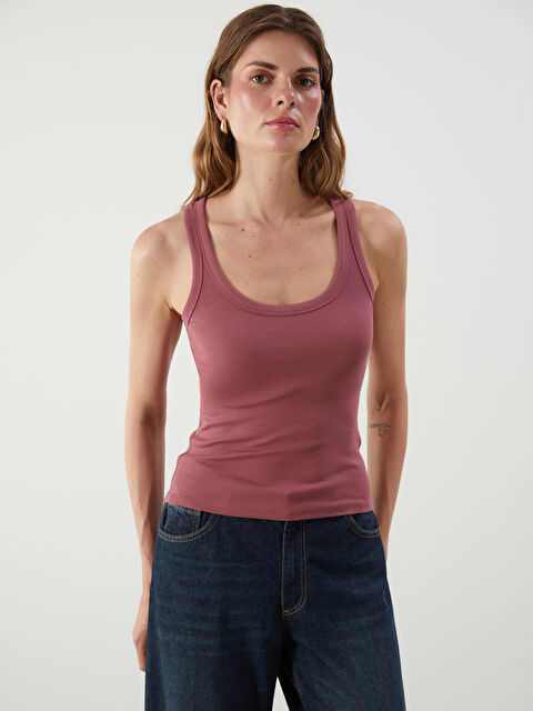 LCW Vision U Yaka Kadın Atlet - S5PU79Z8-H8U