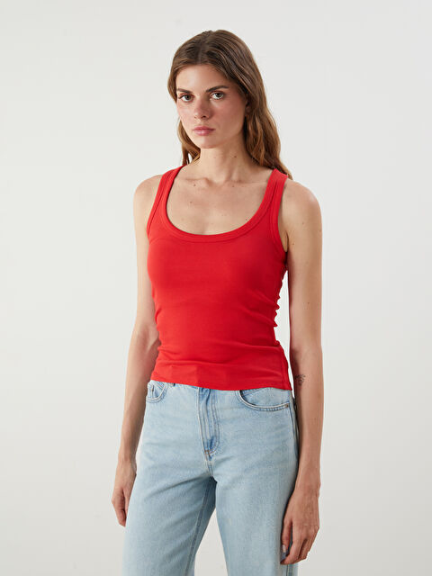 LCW Vision U Yaka Kadın Atlet - S5PU79Z8-HMW